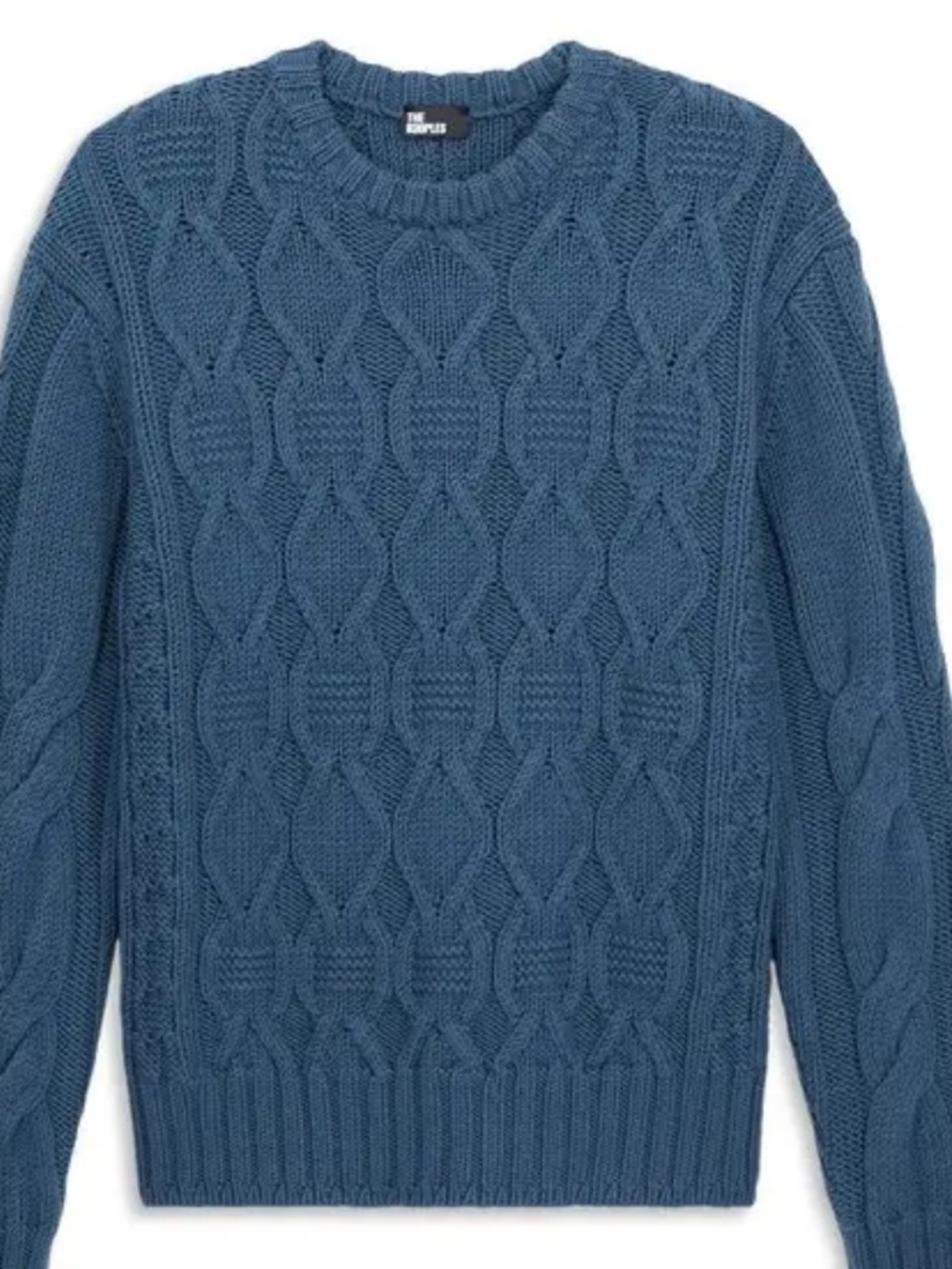 💜#71/74 The Kooples double Torsade wool cable knit sweater